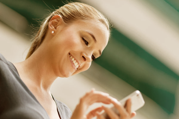 Woman on phone